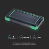 Napelemes vezeték nélküli power bank, fekete, V-TAC, 7835