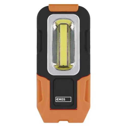 EMOS COB LED munkalámpa 180lm, fekete, narancs, P3888