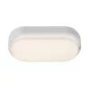 LED corp de iluminat, de tavan, lampă tip vapor, 15W, oval, alb natural, alb, exterior, IP54, Rábalux, HORT