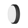 LED corp de iluminat, de tavan, 15W, rotund, alb natural, negru, exterior, IP54, Rábalux, HORT
