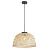 Rábalux , 72025 , Rattan , Függeszték , fekete , IP20 , E27K ,