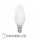 LED lámpa , égő , gyertya , E14 foglalat , 6W , meleg fehér , COSMOLED