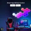 Digitális RGB HEXALED szett , 6 db-os , távirányítóval, USB , RGB + IC (digitális) , dimmelhető , WIFI/Bluetooth , TUYA , LEDISSIMO AMBIENT LIGHT