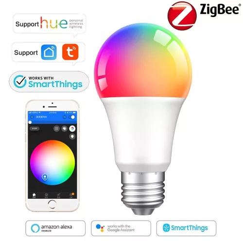 LED lámpa , égő , körte , E27 , 9 Watt , RGB , CCT , dimmelhető , SMART , Zigbee , Philips Hue és IKEA TRADFI kompatibilis , LEDISSIMO AMBIENT LIGHT