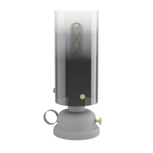 EGLO, 43929, GARGRAVE, lampă de masă, E27, 1X40W, IP20, negru-maro-transparent