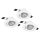 EGLO , 900745 , SALICETO , süllyesztett lámpa , 2700 K , LED , 3X6W , Yes , IP20