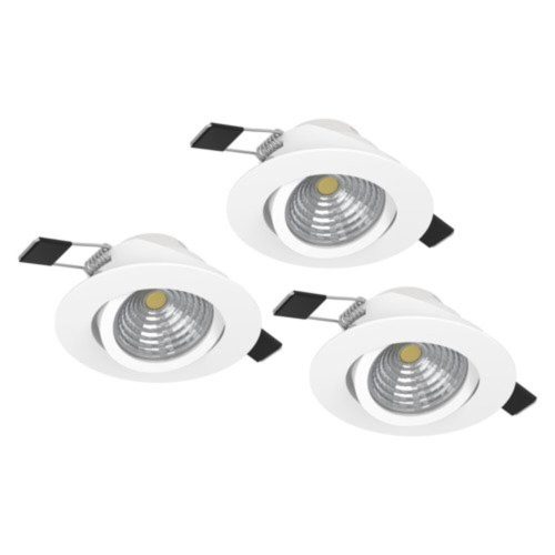 EGLO , 900745 , SALICETO , süllyesztett lámpa , 2700 K , LED , 3X6W , Yes , IP20