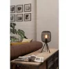 LED lampă, lampă de masă, decorativ lampă,lampadar, E27-es cu soclu, 1x40W, oțel, negru, EGLO, RINROE, 43967