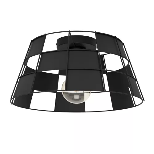 LED lampă, de tavan, 42cm, E27 cu soclu, 1 x 40W, negru, EGLO, PONTEFRACT, 43891