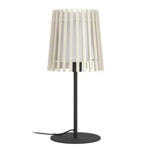 EGLO, 900904, lemnTTORIA, lampă de masă, E27, 1X25W, IP20, natural, alb