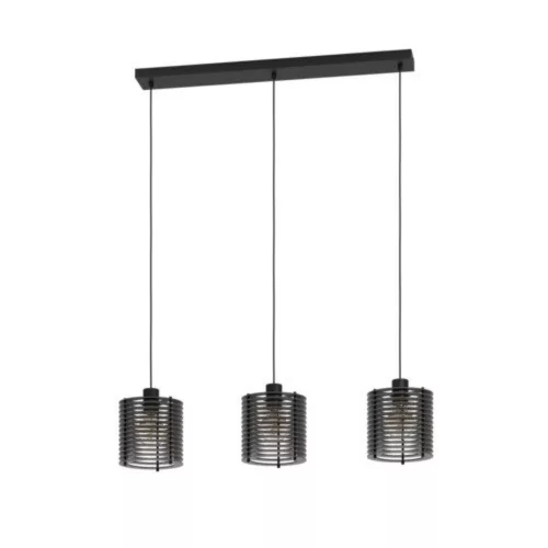 EGLO, 900738, SEGOVIA, lampă suspendată, E27, 3X40W, IP20, negru