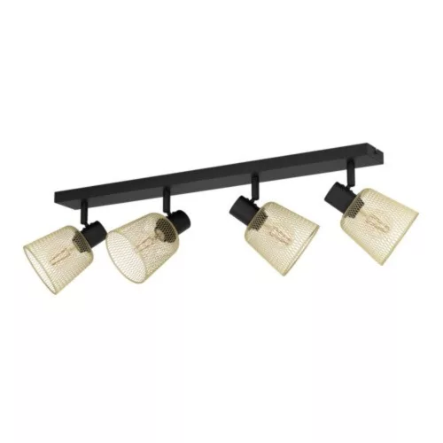 EGLO, 900695, COSLADA, spot luminos, E27, 4X40W, IP20, negru, cupru