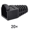 EMOS RJ45 csatlakozó védőkupak fekete 20db/csomag, K0141
