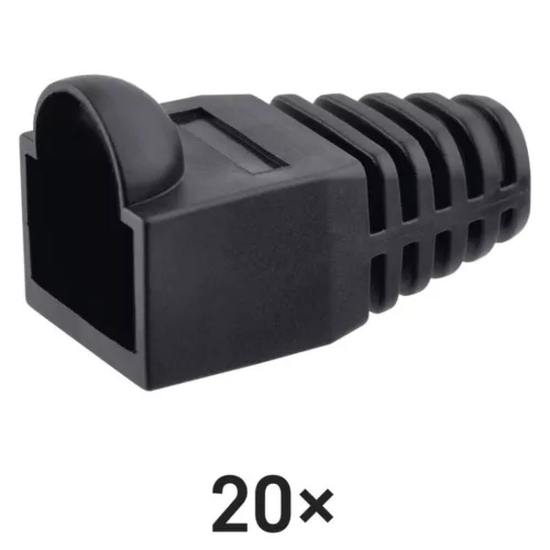 EMOS RJ45 csatlakozó védőkupak fekete 20db/csomag, K0141