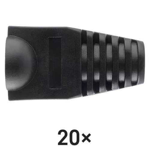 EMOS RJ45 csatlakozó védőkupak fekete 20db/csomag, K0141
