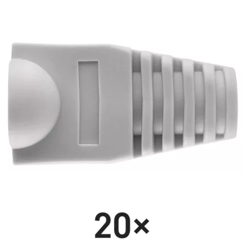 EMOS RJ45 csatlakozó védőkupak szürke 20db/csomag, K0151