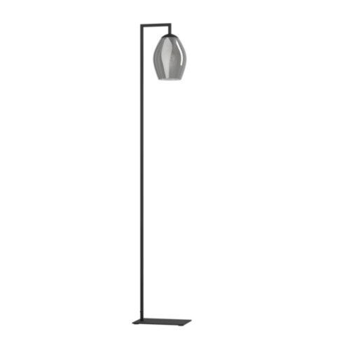 EGLO , 390256 , ESTANYS , állólámpa , E27 , 1X40W , fekete-átlátszó