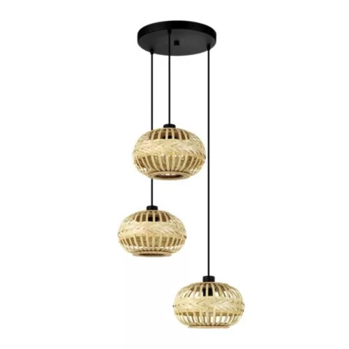 EGLO, 43864, AMSFIELD 1, lampă suspendată, E27, 3X40W, IP20, natural