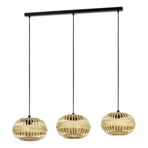 EGLO, 43863, AMSFIELD 1, lampă suspendată, E27, 3X40W, IP20, natural