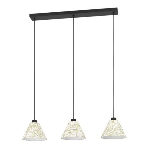 EGLO , 43943 , OXPARK , függeszték , E27 , 3X25W , IP20 , fehér, zöld