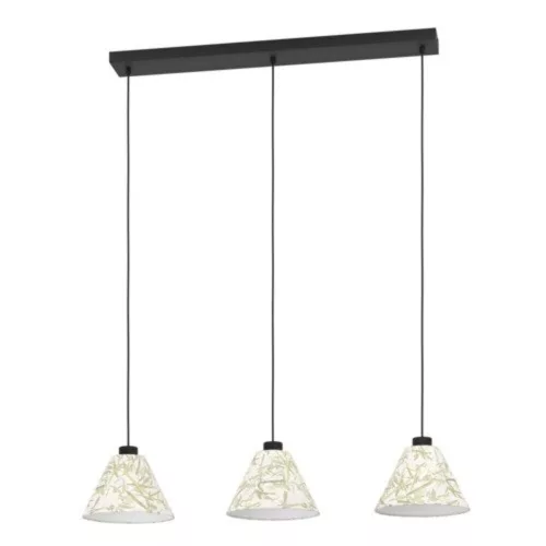 EGLO , 43943 , OXPARK , függeszték , E27 , 3X25W , IP20 , fehér, zöld