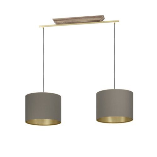 EGLO , 390336 , SANTANDRIA , függeszték , E27 , 2X40W , IP20 , cappuccino, réz