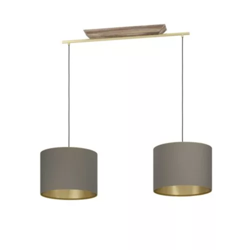 EGLO, 390336, SANTANDRIA, lampă suspendată, E27, 2X40W, IP20, cappuccino, cupru