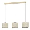EGLO, 390324, HONTONGAS, lampă suspendată, E27, 3X25W, IP20, bej, verde