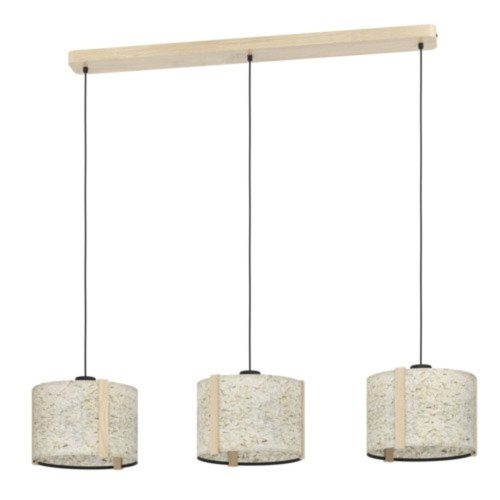 EGLO , 390324 , HONTONGAS , függeszték , E27 , 3X25W , IP20 , bézs, zöld