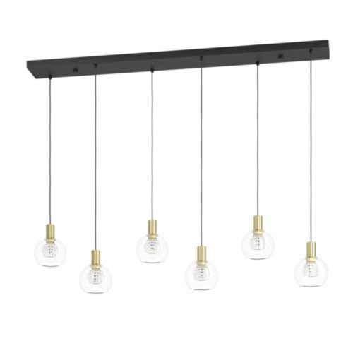 EGLO , 390281 , TERQUE , függeszték , 3000 K , LED , 6X5,4W , Yes , IP20 , átlátszó