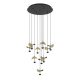 EGLO , 390339 , DRACERA , függeszték , 3000 K , LED , 10X2,3W , Yes , IP20 , fekete, arany