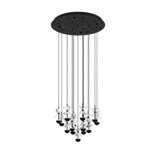 EGLO , 390277 , PIANOPOLI 2 , függeszték , 3000 K , LED , 15X1,8W , Yes , IP20 , átlátszó