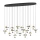 EGLO , 390343 , DRACERA , függeszték , 3000 K , LED , 17X2,3W , Yes , IP20 , fekete, arany