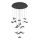 EGLO , 390352 , PARATEBUENO , függeszték , 3000 K , LED , 17X3W , Yes , IP20 , nikkel-néró, szatinált
