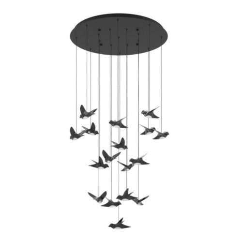 EGLO , 390352 , PARATEBUENO , függeszték , 3000 K , LED , 17X3W , Yes , IP20 , nikkel-néró, szatinált