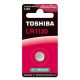 Gombelem LR113 , lapos elem , 1.5 Volt , 1 darab , tartós , elem , higany mentes , TOSHIBA