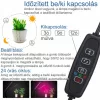 Növénynevelő LED lámpa , 4 karos , 15 Watt , USB , csiptethető , dimmelhető , időzíthető , IP44 , LEDISSIMO GROW