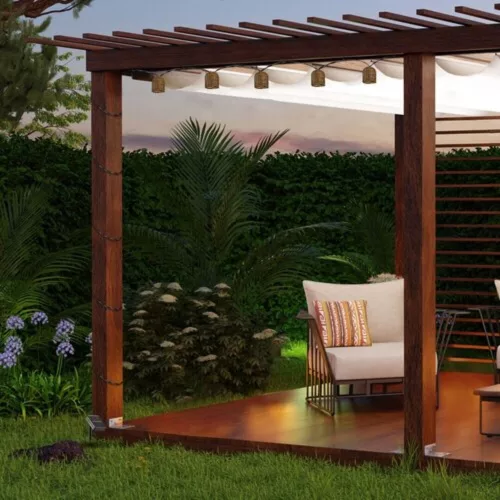 Rábalux, 77047, Rupit, exterior iluminat decorativ, negru, IP44, 3000K, 0,6W