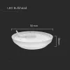 exterior lampă LED de tavan, 12w, 3000K, alb cald, 1160lm, 110°, CRI>80, IP54, V-TAC, 10195