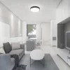 baiei lampă LED de tavan rotund, 18w, 4000K, alb natural, 1830lm, 120°, negru, CRI>80, IP44, V-TAC, 76341