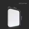 baiei lampă LED de tavan pătrat formă, 18w, 4000K, alb natural, 1830lm, 120°, alb, CRI>80, IP44, V-TAC, 76251