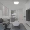 baiei lampă LED de tavan pătrat formă, 18w, 6500K, alb rece, 1830lm, 120°, alb, CRI>80, IP44, V-TAC, 76261