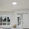 baiei lampă LED de tavan pătrat formă, 18w, 4000K, alb natural, 1830lm, 120°, negru, CRI>80, IP44, V-TAC, 76431