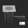 exterior lampă de podea, GU10, negru, IP67, V-TAC, 10375
