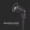 exterior cu țăruș lampadar, GU10, negru, IP65, V-TAC, 10372