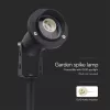 exterior cu țăruș lampadar, GU10, negru, IP65, V-TAC, 10373