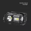 exterior reîncărcabil caplampă, 3w, negru, IP43, V-TAC, 23339
