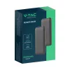 Hordozható LED kijelzős power bank, 10w, szürke, V-TAC, 23037