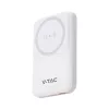 Vezeték nélküli mágneses power bank, 20w, fehér, V-TAC, 23039