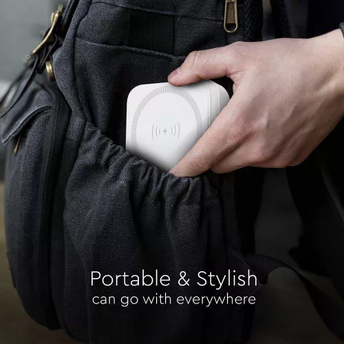 Vezeték nélküli mágneses power bank, 20w, fehér, V-TAC, 23039
